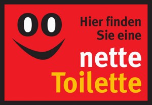 Unter diesem Logo firmiert das Konzept „Nette Toilette“ in mehr als 200 deutschen Kommunen.